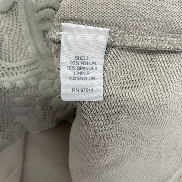 J. Jill Blouse Women's Medium Petite Green Long Sleeve Lace Top - Picture 7 of 10